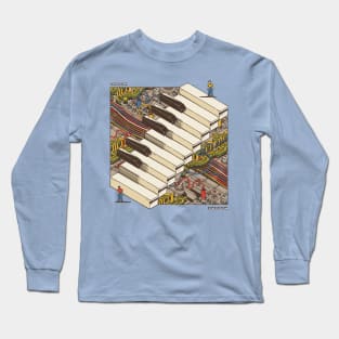 synth piano retro Long Sleeve T-Shirt